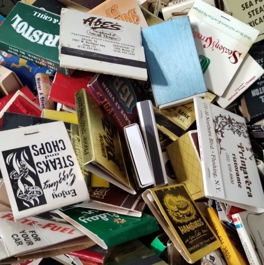 Lot Batch of 50 Vintage Matchbooks
